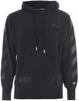 OFF-WHITE Diagonal Striped Embroidered Logo Hoodie Black Menswear. OMBB027S18875050-1010 OFF-WHITE Diagonal Striped Embroidered Logo Hoodie Black Menswear. OMBB027S18875050-1010