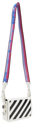 OFF-WHITE Diagonal Stripes Binder Shoulder Bag Mini White Lookbook OFF-WHITE Diagonal Stripes Binder Shoulder Bag Mini White