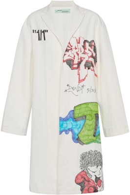 Off-White Dondi Grafis Mantel Putih/Multicolor Buy Off-White Dondi Grafis Mantel Putih/Multicolor