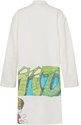 Off-White Dondi Graphic Print Coat White/Multicolor Order Off-White Dondi Graphic Print Coat White/Multicolor