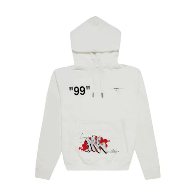 Off-White Dondi White Bus Graffiti Hoodie White/Multicolor