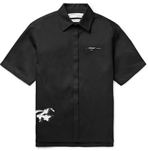 黑白紅三色 Off-White Dondi White 印花斜紋襯衫 Buy 黑白紅三色 Off-White Dondi White 印花斜紋襯衫