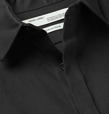 Off-White Dondi White Print Twill Shirt Black/White/Red Order Off-White Dondi White Print Twill Shirt Black/White/Red