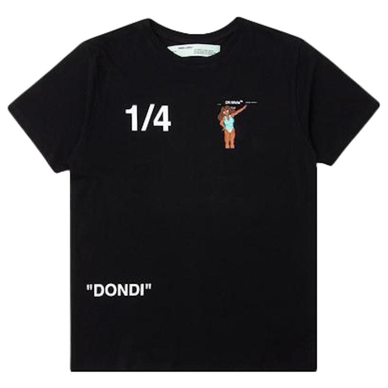 Buy Camiseta Mujer Off-White Dondi White Negra/Multicolor