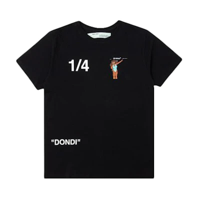 Off-White Dondi White Woman Tee Black/Multicolor