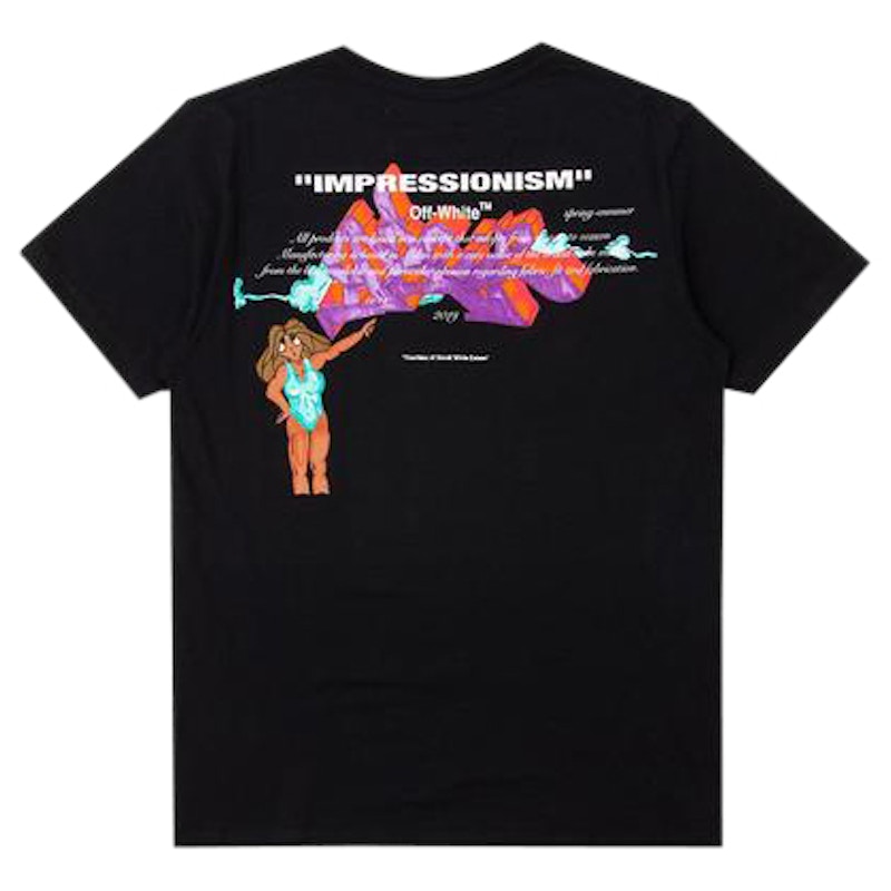 Order Camiseta Mujer Off-White Dondi White Negra/Multicolor