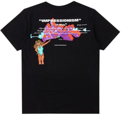 Camiseta Mujer Off-White Dondi White Negra/Multicolor Order Camiseta Mujer Off-White Dondi White Negra/Multicolor