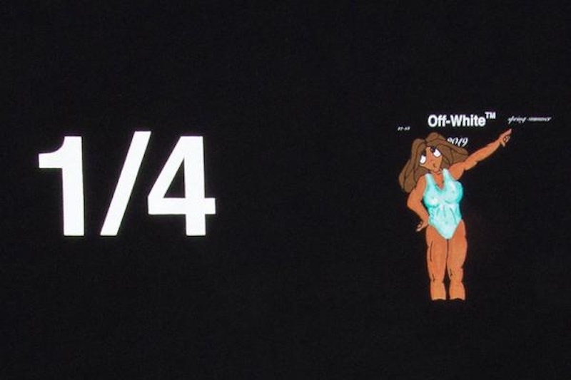 Lookbook Camiseta Mujer Off-White Dondi White Negra/Multicolor