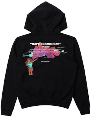 Off-White Dondi White Woman Zip Up Hoodie Black/Multicolor Order Off-White Dondi White Woman Zip Up Hoodie Black/Multicolor