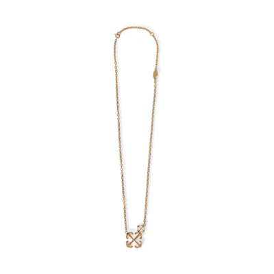 Off-White Double Arrow Necklace Gold