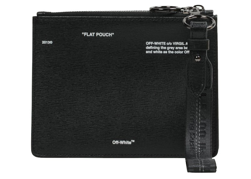 OFF-WHITE Double Pouch Diag Black White 圖 2