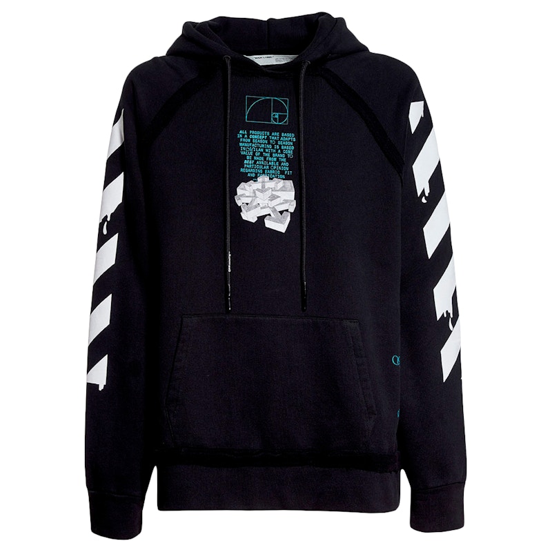 Off-White Dripping Arrows Incompiuto Hoodie Black/White