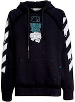 Off-White Dripping Arrows Incompiuto Hoodie Black/White Off-White Dripping Arrows Incompiuto Hoodie Black/White