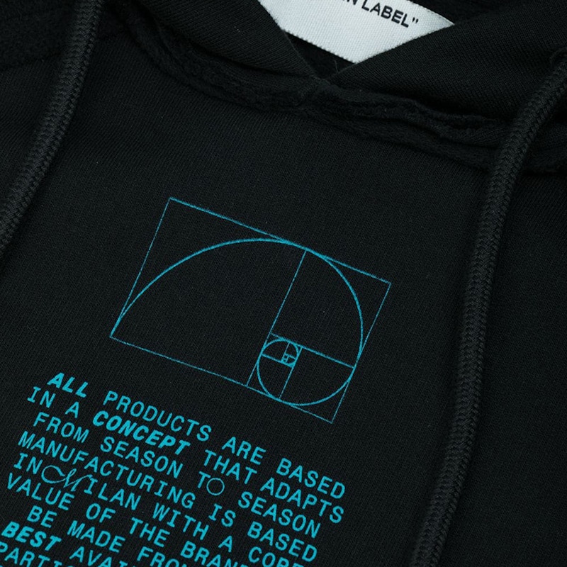 Lookbook Off-White 未完成滴箭头连帽衫 黑/白