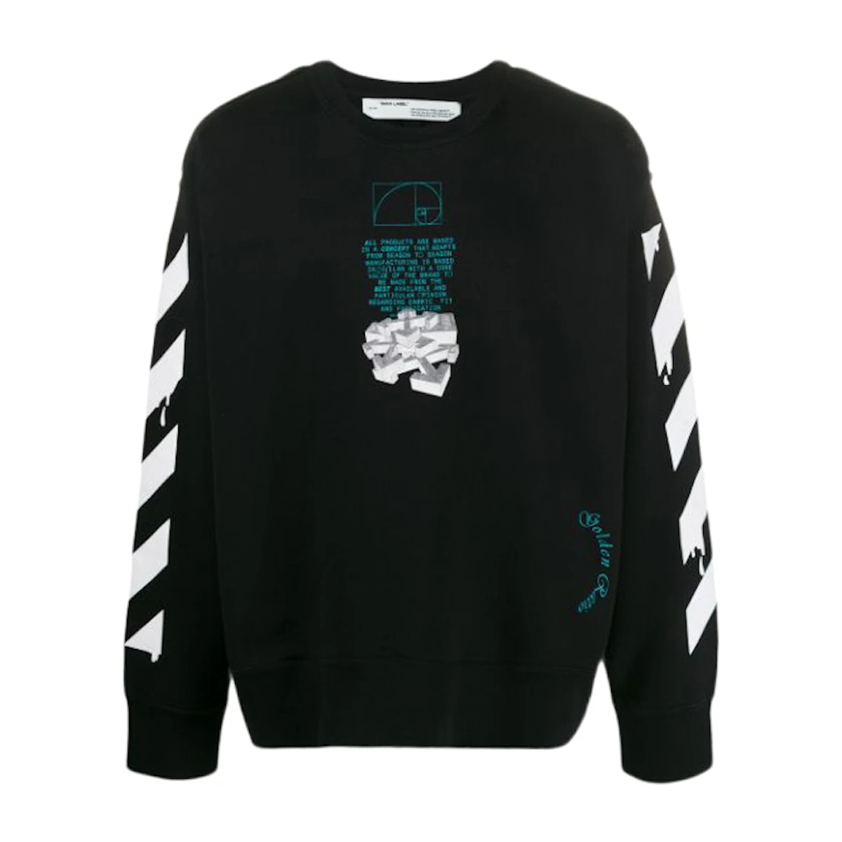 Buy Off-White Dripping Arrows Incompiuto Sweatshirt Black Novelship