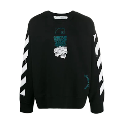 Off-White Dripping Arrows Incompiuto Sweatshirt Black