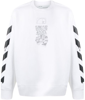 Off-White Dripping Arrows Incompiuto Sweatshirt White Buy Off-White Dripping Arrows Incompiuto Sweatshirt White