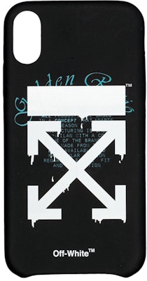 Off-White Dripping iPhone XS Max Case Black/White Buy Off-White Dripping iPhone XS Max Case Black/White