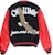 Off-White Eagle Logo Leather Sleeve Varsity Jacket Black/Red/White
