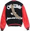 Order Off-White Eagle Logo Leather Sleeve Varsity Jacket Black/Red/White