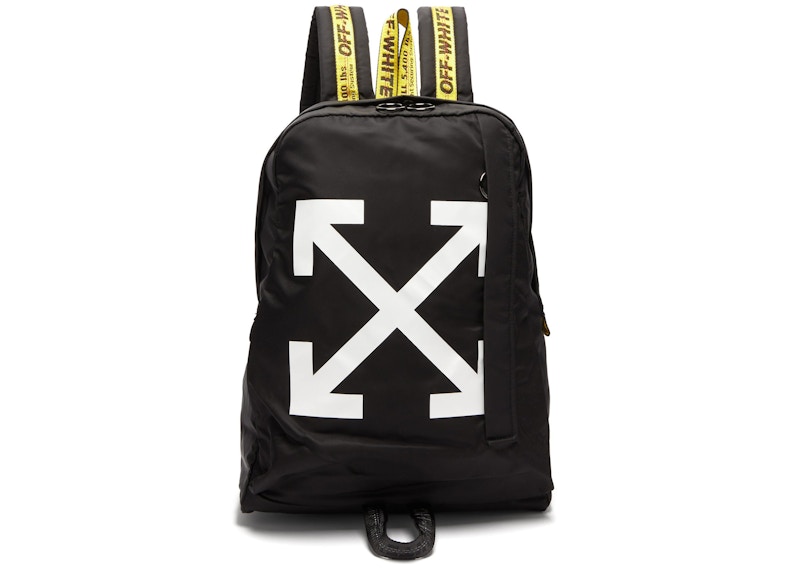 OFF-WHITE Easy Backpack Black White Yellow