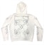 Order Off-White Hoodie Putih Bordir Arrows Abstrak dengan Resleting