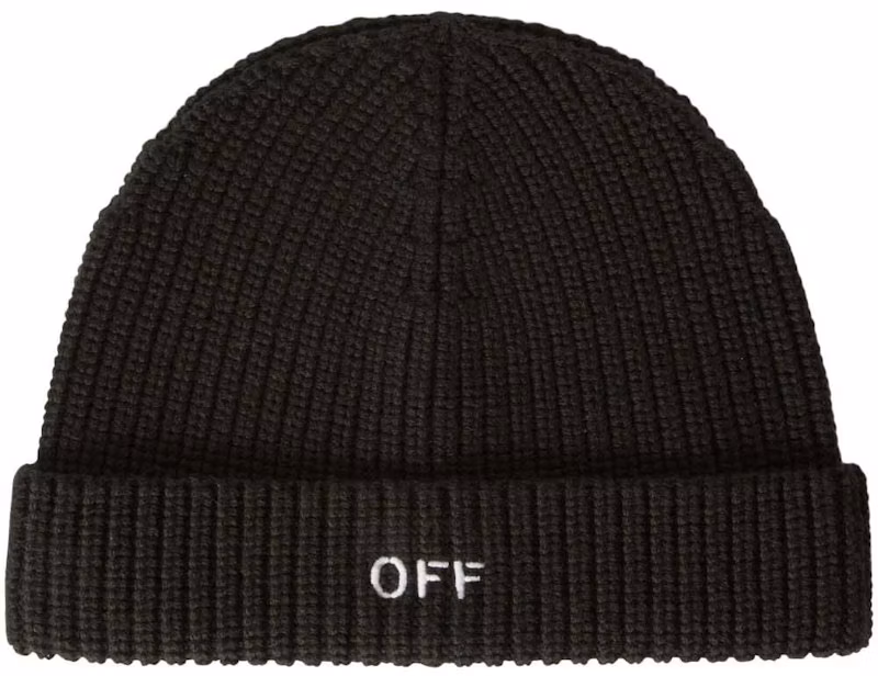 off-white-embroidered-ribbed-knit-beanie-black-white