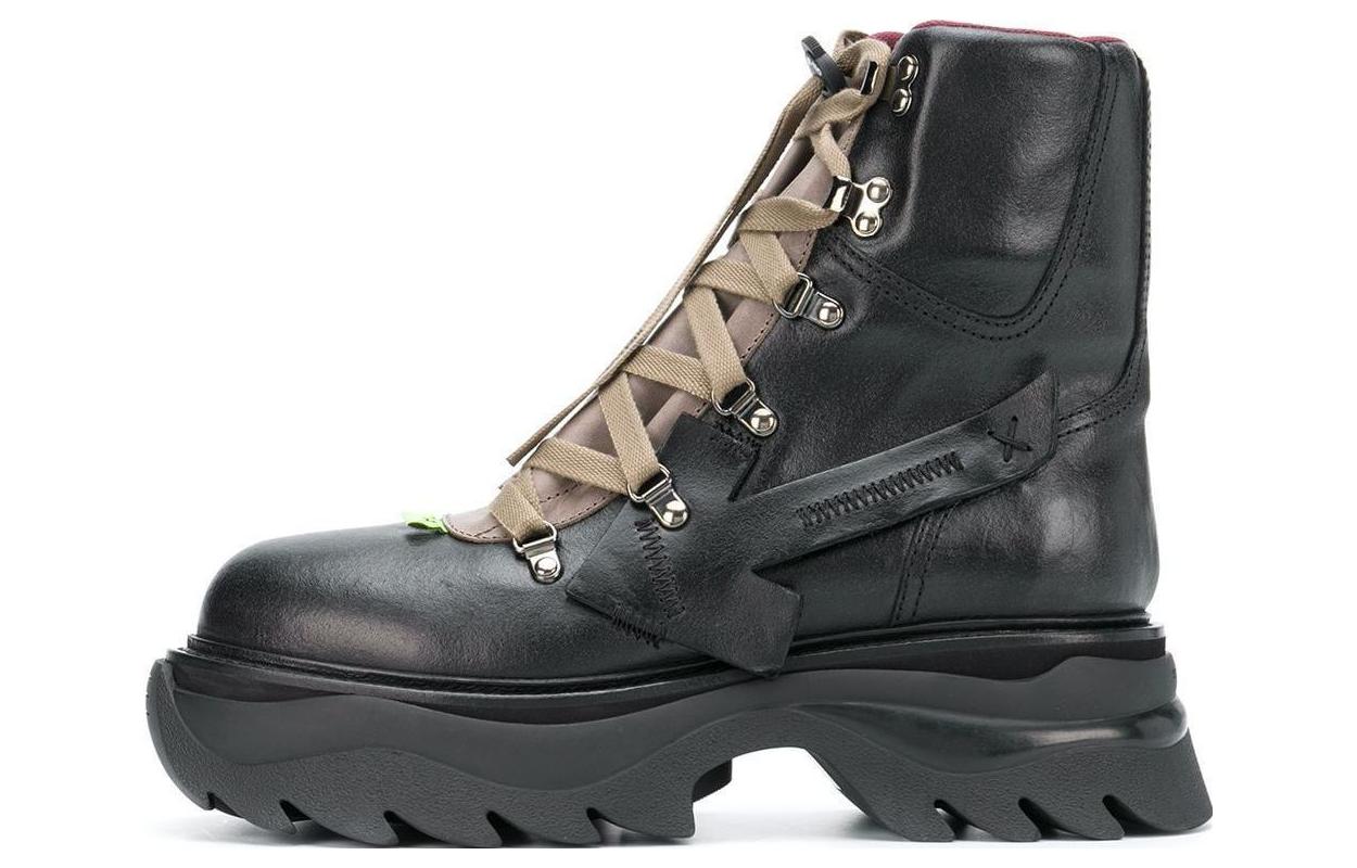 Buy Off-White Boot Platform Equipment 'Hitam Beige' OMIA184E20LEA0010600