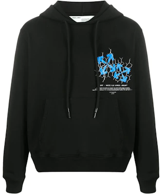 Off-White 圍欄箭頭連帽衫 黑/藍 Buy Off-White 圍欄箭頭連帽衫 黑/藍