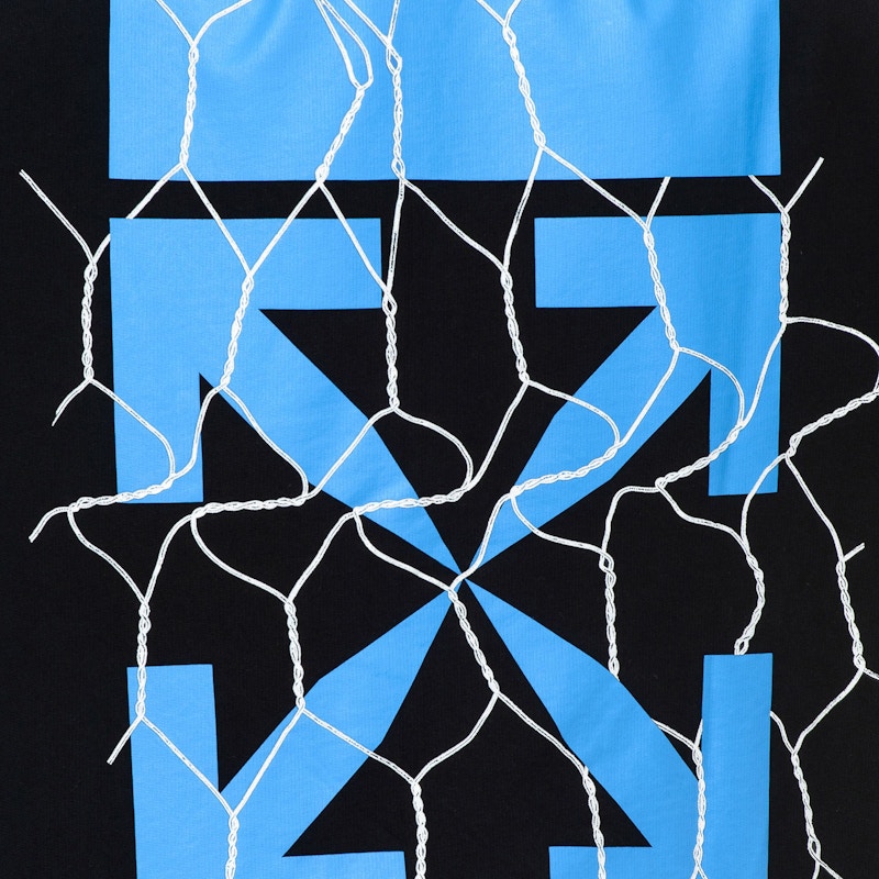 Off-White Fence Arrows Hoodie Black/Blue 圖 3