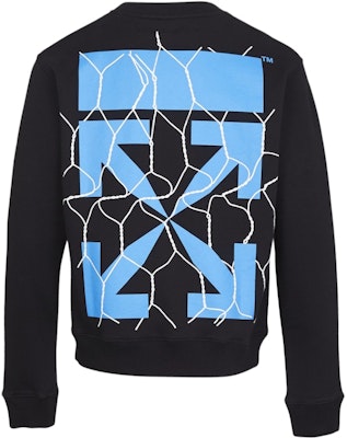 Off-White Fence Arrows Sweatshirt Black/Blue Order Off-White Fence Arrows Sweatshirt Black/Blue