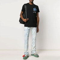 Off-White 圍欄漂白緊身牛仔褲 漂白/淺藍色 Order Off-White 圍欄漂白緊身牛仔褲 漂白/淺藍色