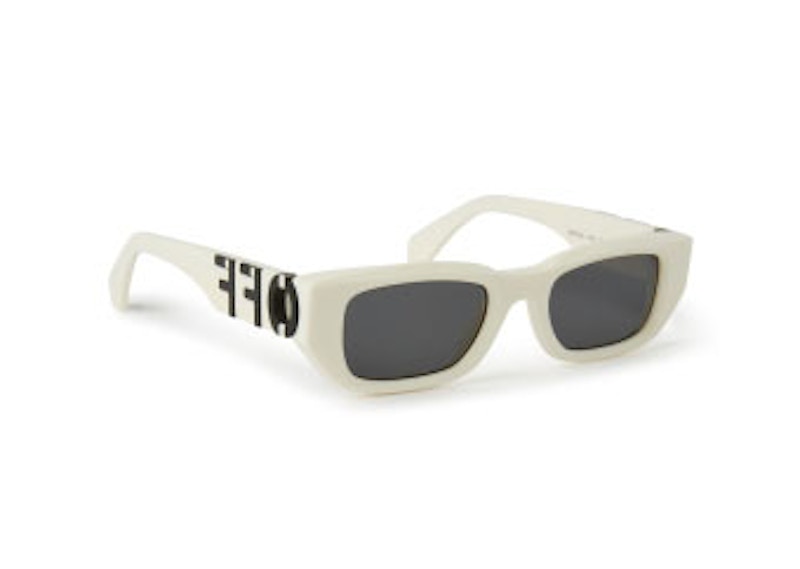 OFF-WHITE Fillmore Square Sunglasses White/Dark Grey (OERI124S24PLA0010107-FR)