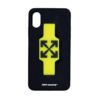Off-White Finger Grip iPhone XR Case Black/Yellow