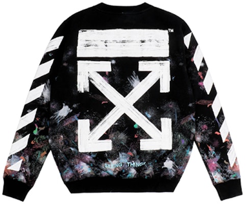 OFF-WHITE 煙火箭標黑色圓領長袖上衣 OMBA003F176190309901 Lookbook OFF-WHITE 煙火箭標黑色圓領長袖上衣 OMBA003F176190309901