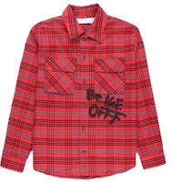 Off-White Flannel Shirt Red/Black Off-White Flannel Shirt Red/Black