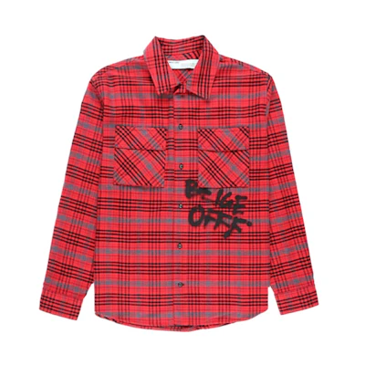 Off-White Flannel Shirt Red/Black