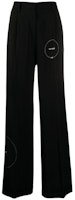 Off-White Flared Cut Here Print Pants Black/White Off-White Flared Cut Here Print Pants Black/White