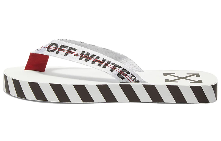 Buy Off-White 人字拖鞋 '图案印花-白色' OMIA131S20D270200100