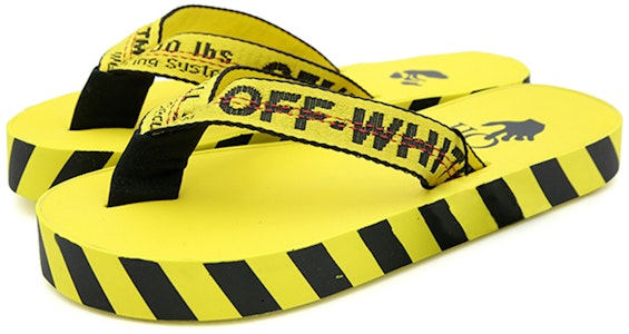 Sandal Jepit Off-White 'Graphic Print - Kuning' OMIA131F20MAT0011810 Order Sandal Jepit Off-White 'Graphic Print - Kuning' OMIA131F20MAT0011810