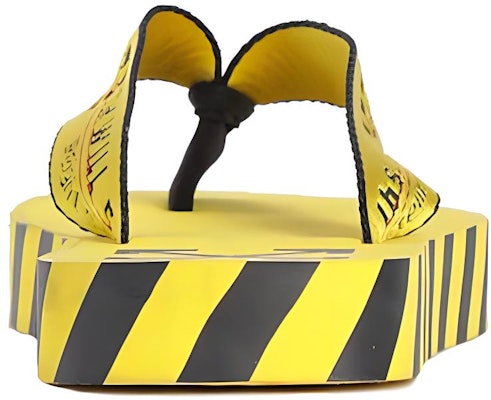 오프화이트 그래픽 프린트 옐로우 플립플랍 OMIA131S20D270206000 Shop 오프화이트 그래픽 프린트 옐로우 플립플랍 OMIA131S20D270206000