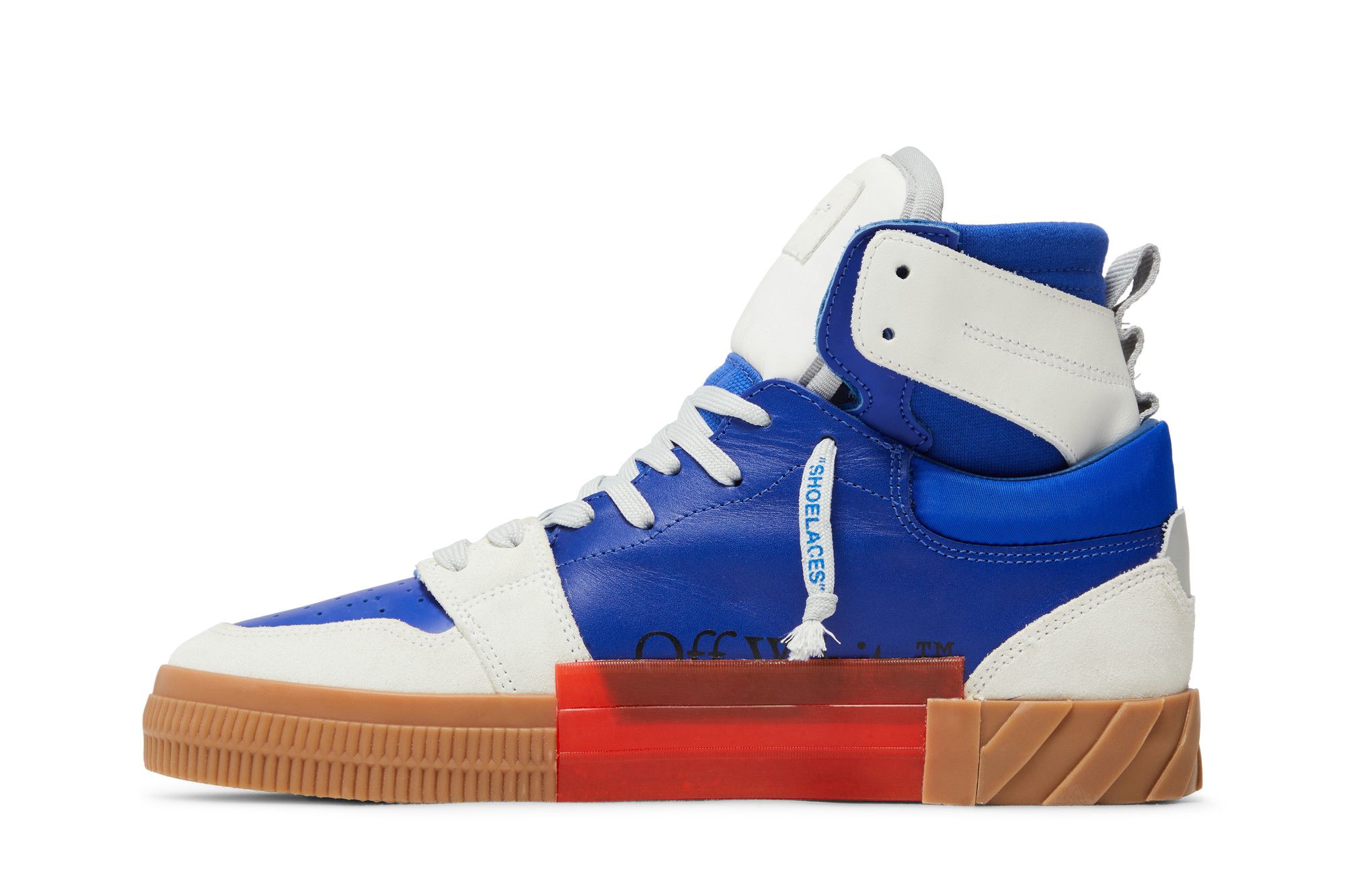 Lookbook Off-White Floating Arrow High 'Putih Biru Gum' OMIA225F23LEA001-0169