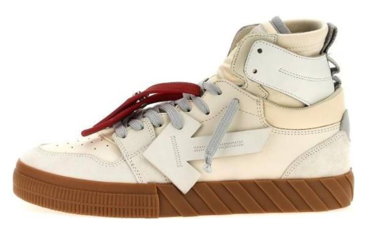Off-White Floating Arrow High Top Vulc White Cream OMIA225F23LEA0010102