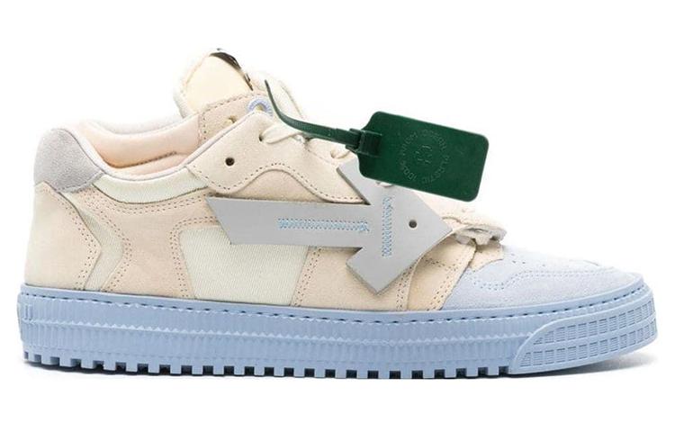 Off-White Floating Arrow Low-Top Sneakers 'Beige Blue' 圖 2