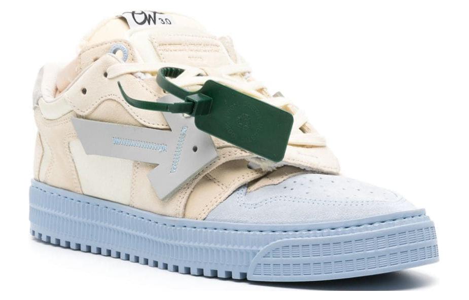 Off-White Floating Arrow Low-Top Sneakers 'Beige Blue' 圖 3