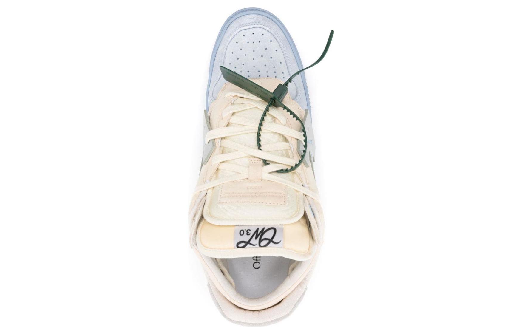 Off-White Floating Arrow Low-Top Sneakers 'Beige Blue' 圖 5