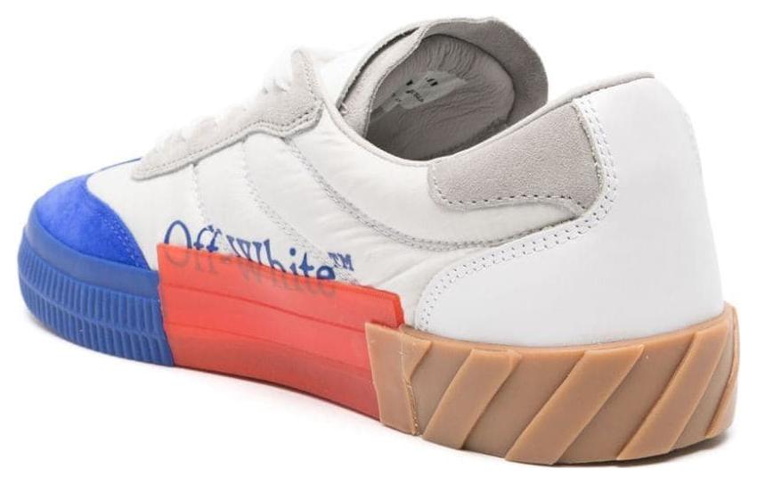 Off-White Floating Arrow Low Vulc Leather 'Blue Fluo Green' 圖 3