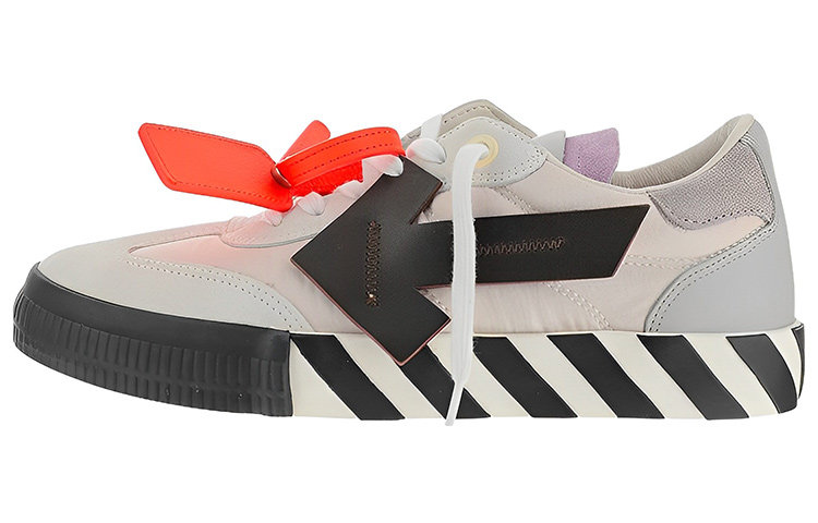 Off-White Floating Arrow Low Vulc Leather 'White Black' OMIA232S23LEA0010110
