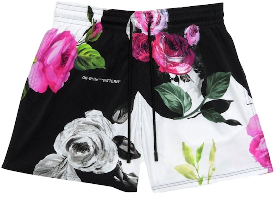 Off-White Floral Print Swim Shorts Multicolor Buy Off-White Floral Print Swim Shorts Multicolor