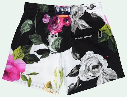 Off-White Floral Print Swim Shorts Multicolor Order Off-White Floral Print Swim Shorts Multicolor